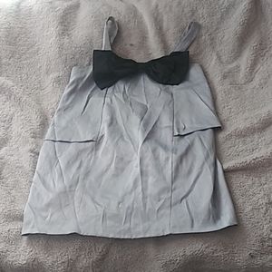 Super cute Shu lami dress with a big black bow